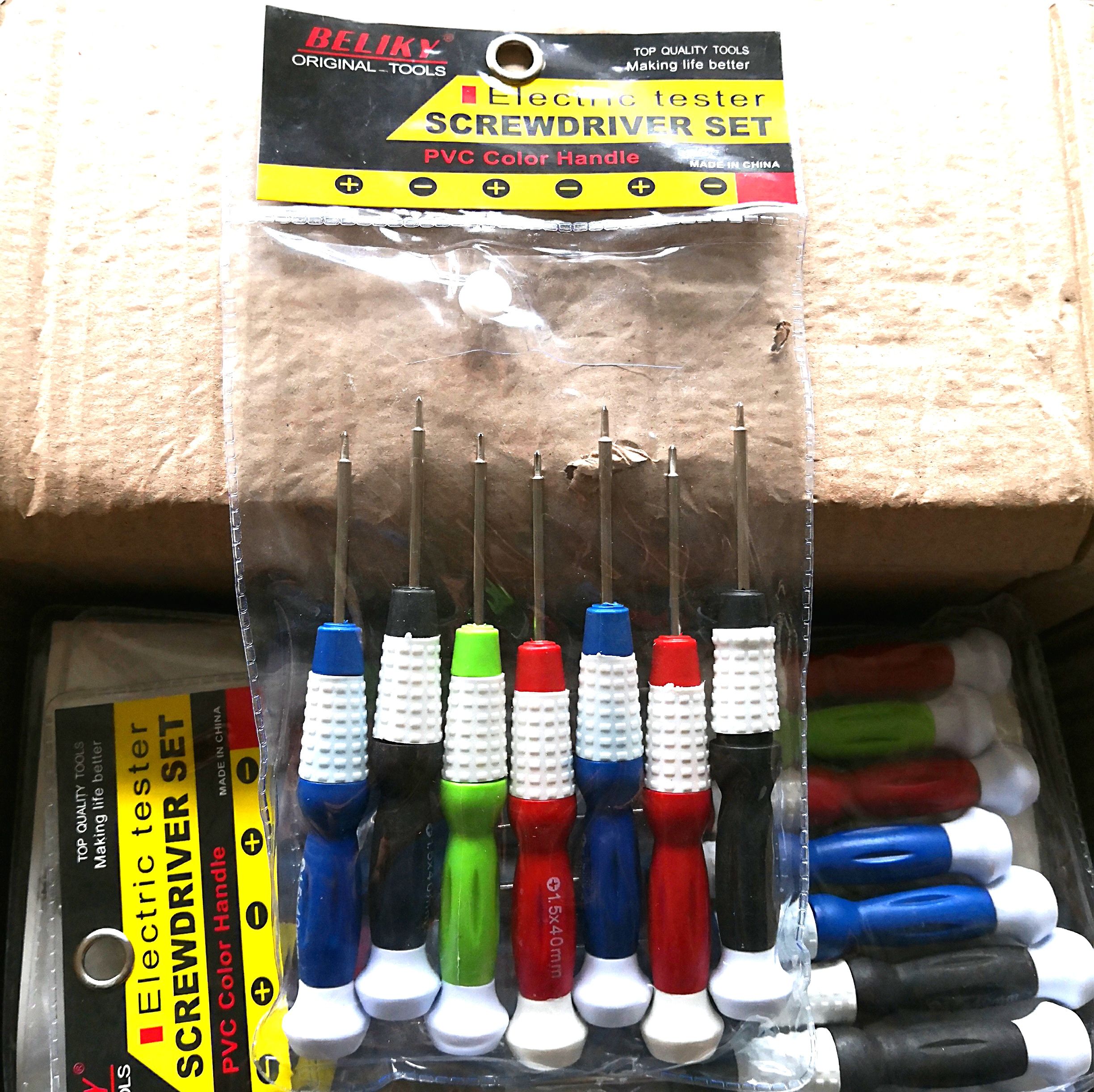 贝立其7PC电讯批螺丝刀电信终端拆装维修工具葫芦柄改锥起子详情图1