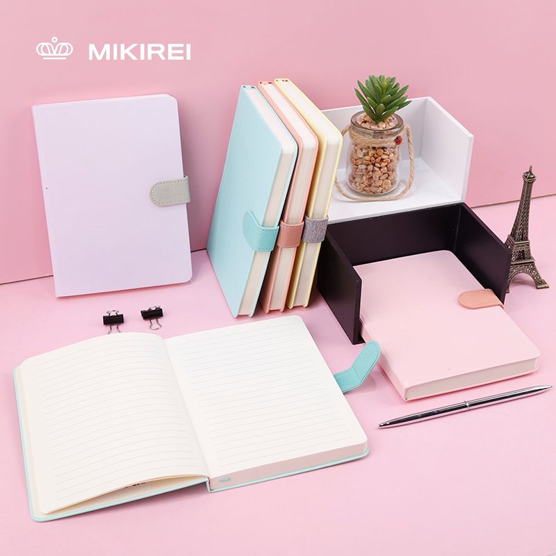 Monochrome C magnetic buckle notebook stationery lovely pupil hardcover homework diary factory custom thumbnail