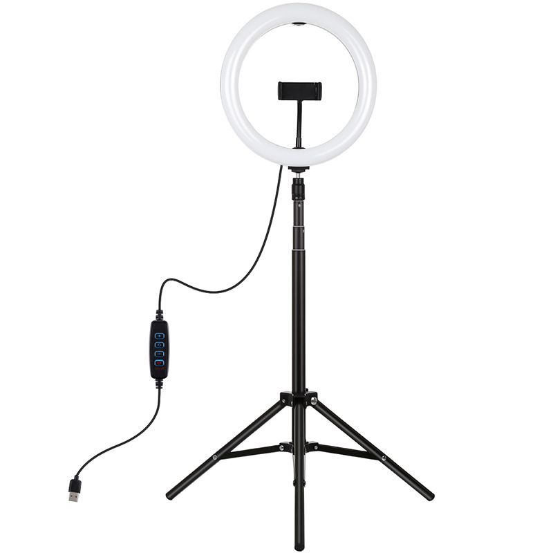 弧面直播补光灯 7.6寸主播美颜灯 9寸30cm多机位直播环形灯图