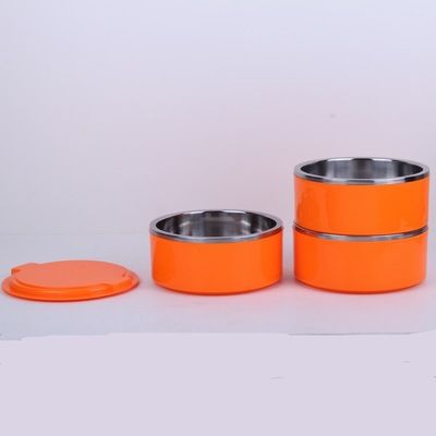 Stainless steel simple lunch box, multi-functional student portable insulated box, multi-layer compartments insulated bucket detail image 5