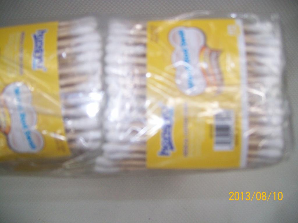 60 pieces of packing tape wooden stick cotton swab wholesale custom high-grade tampon cotton swab antibacterial tampon
