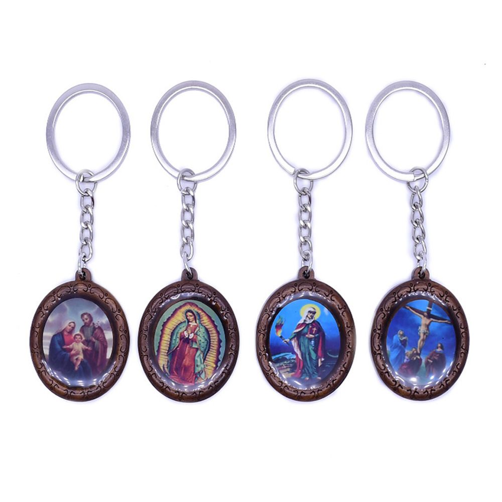 木制圣像贴纸宗教钥匙扣挂件饰品旅游纪念品礼品赠品