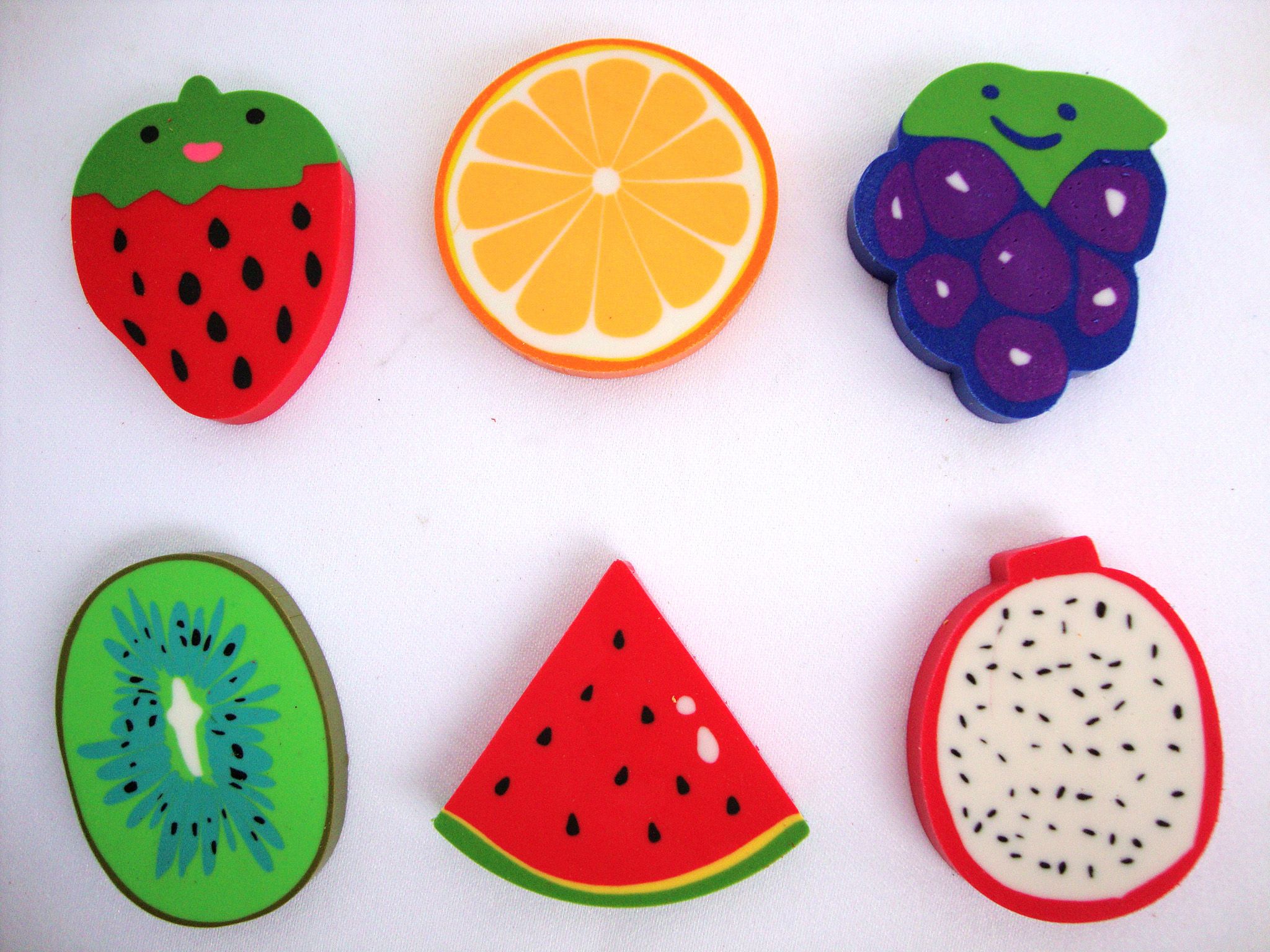 Lovely large fruit large shape eraser primary school prize wholesale thumbnail