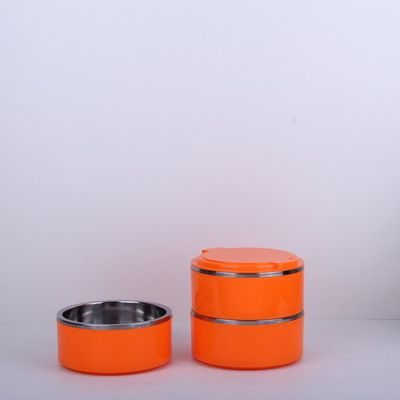 Stainless steel simple lunch box, multi-functional student portable insulated box, multi-layer compartments insulated bucket detail image 3