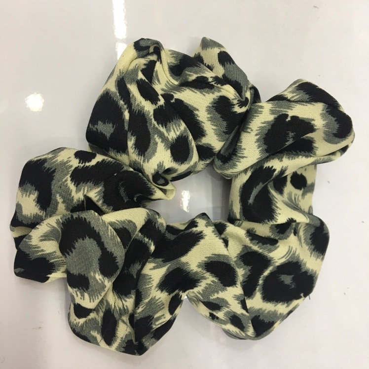 Leopard print series versatile large intestine rings details Picture