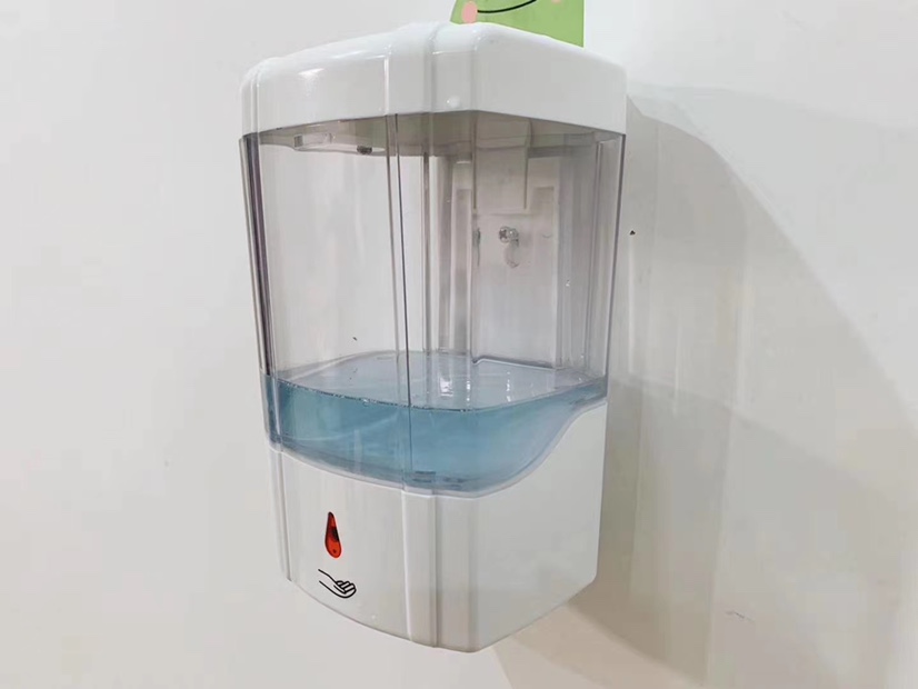 皂液器感应洗手液器自动洗手液机 壁挂式电动洗手机智能家用白底实物图