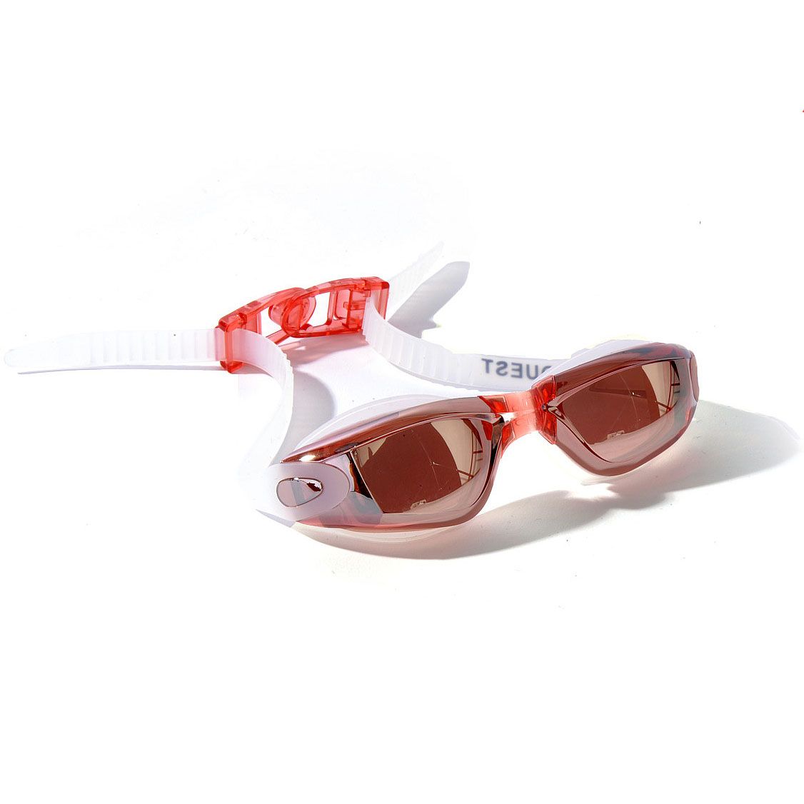Electroplated waterproof and anti-fog swimming goggles with BL3200M automatically adjust the pink color of the swimming goggles