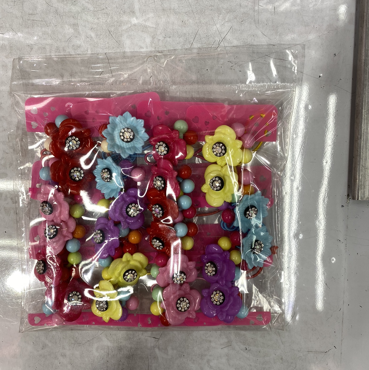 Rubber band and plastic