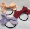 A bag of 20 hand-tied bow leather band hair ties and fresh hair accessories details Picture