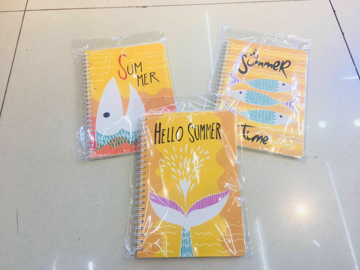 Coil book thickened flip A5 stationery notebook hand book girl notebook cartoon creative mermaid