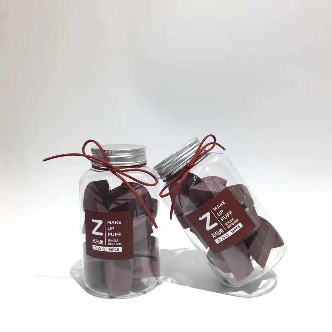 6102 bottle fan 14-piece powder puff details Picture