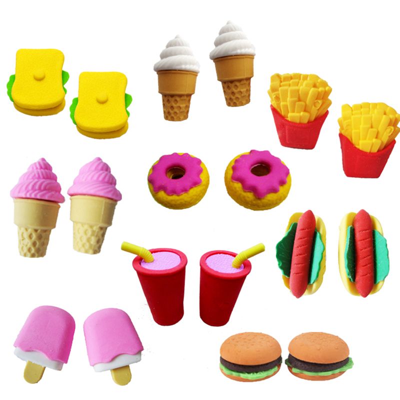 蛋糕橡皮擦造型橡皮组装橡皮学生奖品款式新颖