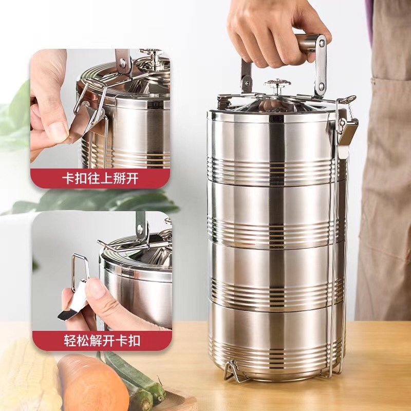 Stainless steel multi-layer lifting pot details Picture