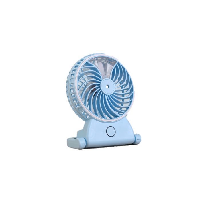 Charging 5 "cute mirror humidifying fan desktop beauty fan USB fan spray water mini fan details Picture