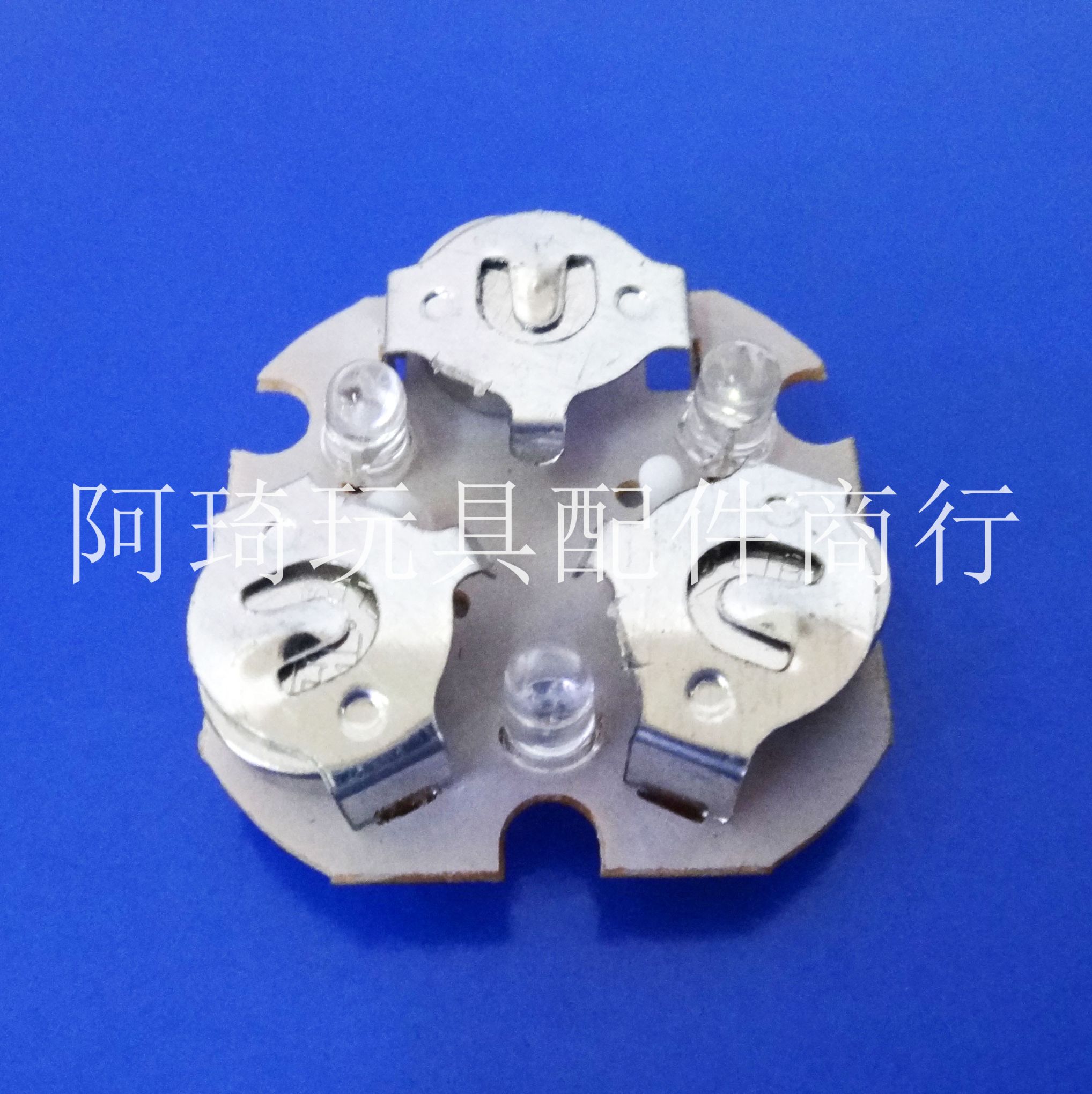 玩具电子配件2.3*2.3*1cm小电子闪灯机芯红绿蓝循环闪详情图1