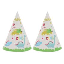 D002儿童生日节日派对尖顶纸帽卡通图案 恐龙纸帽 派对用品装饰