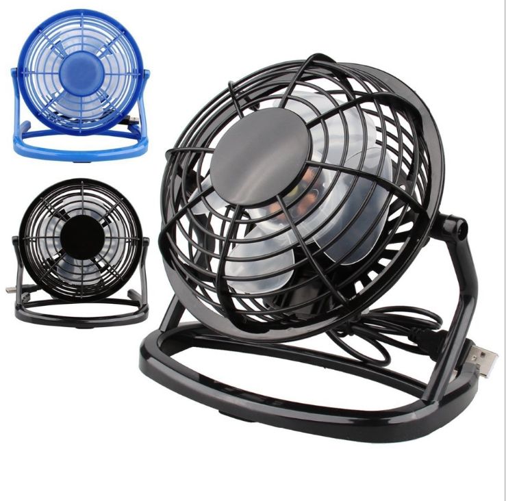 Source factory sells 4-inch plastic desktop small fan mini USB fan at a low price full figure