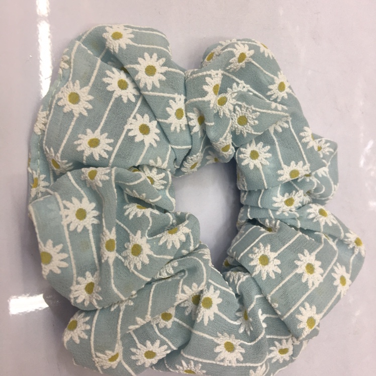 Summer new Korean version daisy-printed large intestine rings