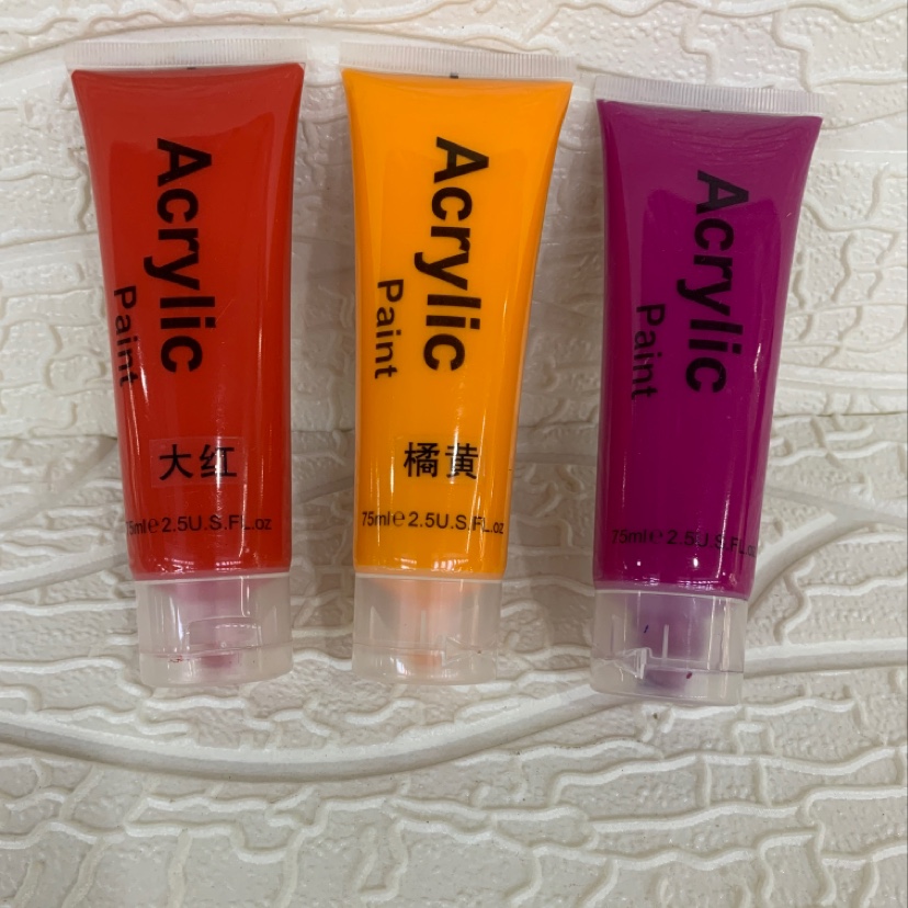 75 ml hose acrylic paint, special for students, environmental protection paint