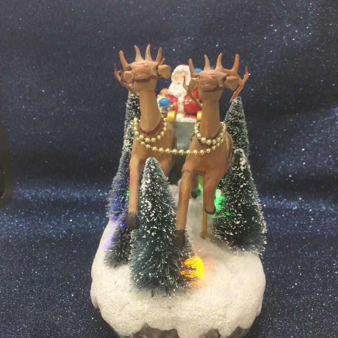 Christmas church handicrafts, ornaments, creative furniture, electric music, small house decorations, LED European-style ornaments detail image 4