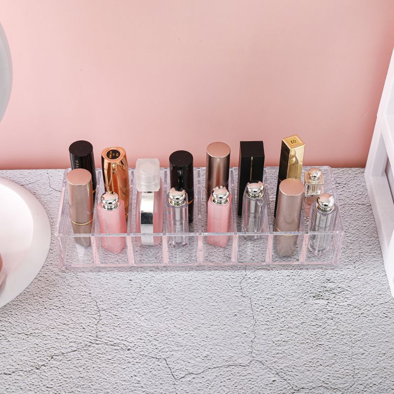 小8格粉饼眼影收纳盒放口红的化妆品女气垫眼影盘腮红架抽屉分隔详情图1