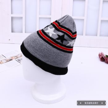 Warm wool hat for men in winter full figure