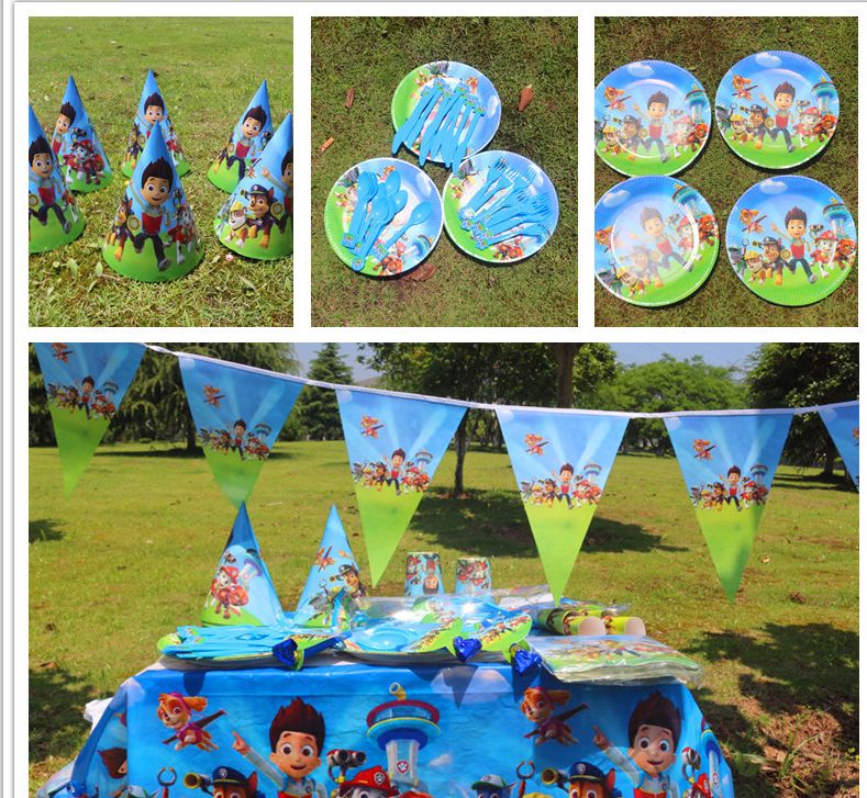 F002狗狗巡逻队Ryder儿童派对7寸卡通图案蛋糕纸盘详情图10