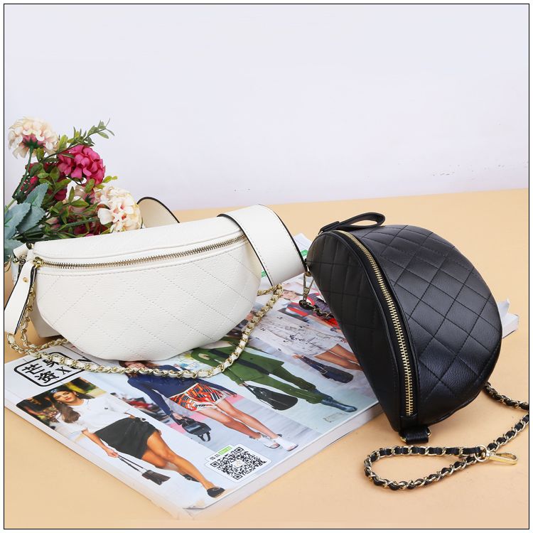 明星网红小香风格子包单肩斜挎包宽肩带百搭小包详情图1