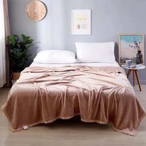 素色法兰绒毛毯马卡龙色纯色珊瑚绒午睡毯法莱绒毯子定制blanket
