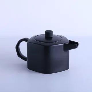 Nordic-style matte ceramic teapot and irregular geometric coffee pot Specification image