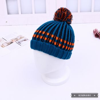 Children's winter knitted warm hat Specification drawing