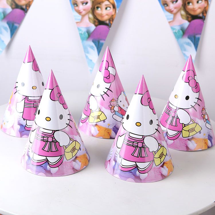 D001卡通儿童生日节日火烈鸟独角兽派对纸帽纸制生日帽派对用品详情图7