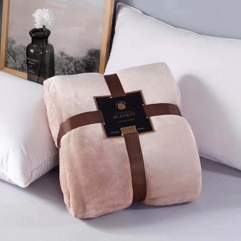 素色法兰绒毛毯马卡龙色纯色珊瑚绒午睡毯法莱绒毯子定制blanket详情图2