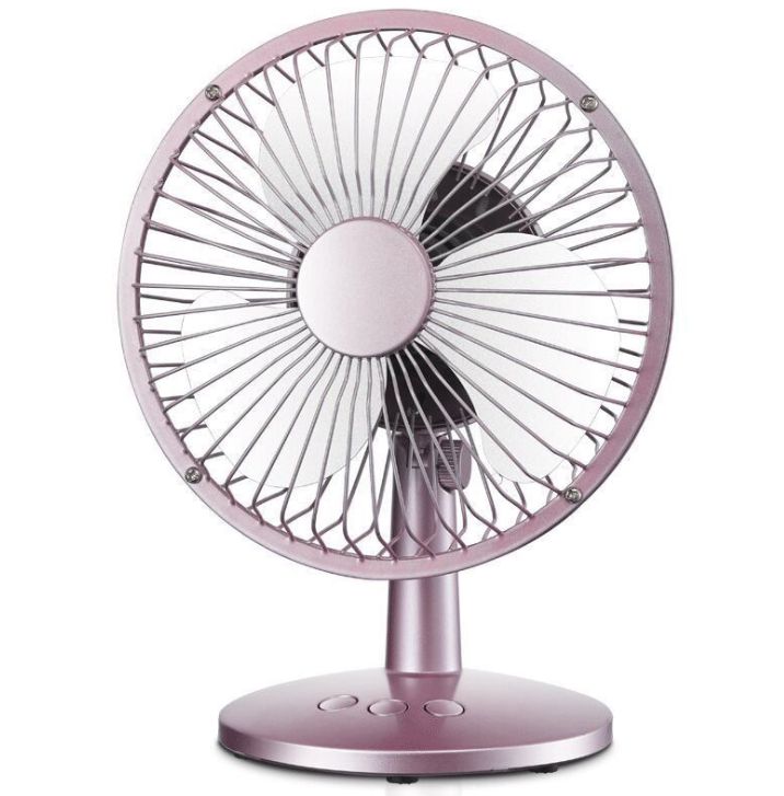 USB desk fan Desktop rechargeable small fan 4 "6" mini dormitory fan wind speed adjustable high wind details Picture