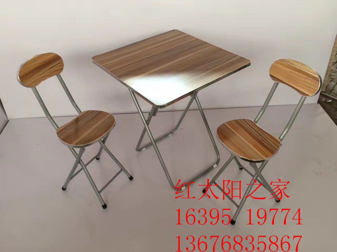 Folding table Family table round table small square table square portable folding easy to eat table