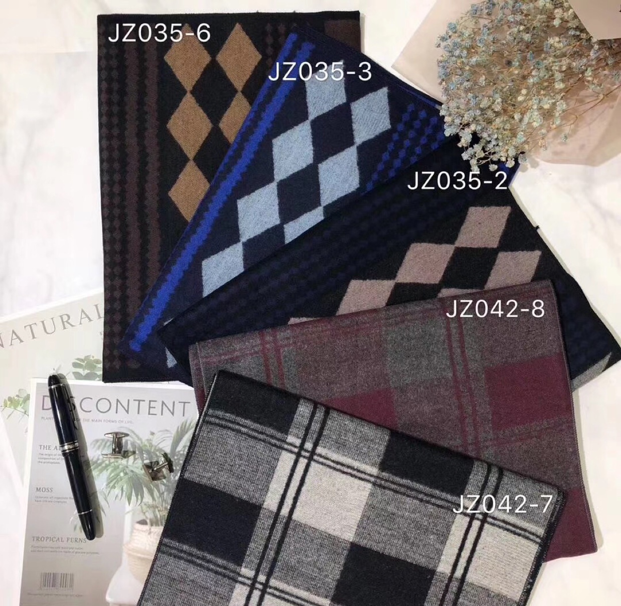 Cotton Men's Scarf ○ 873 Application Scenario