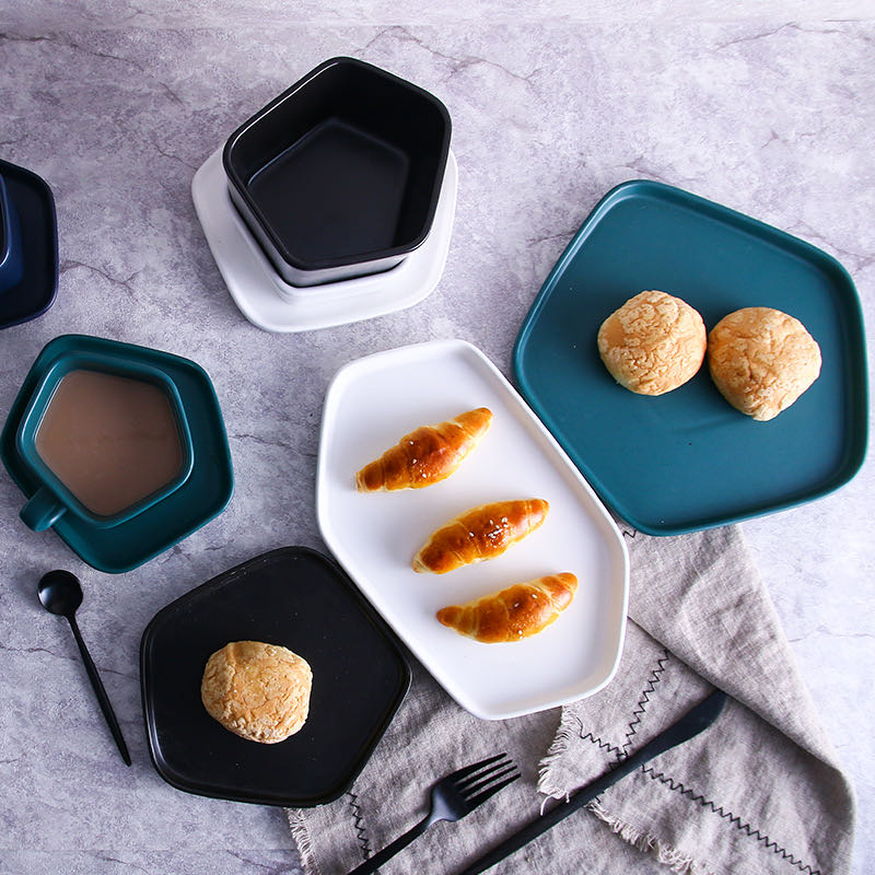 3.5-inch Nordic-style matte ceramic snack plates, flavor plates, pastry plates and afternoon tea plates Item Picture