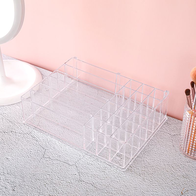 Powder compacts, eyeshadow storage box, lipstick storage box, cosmetics storage box, women's cushion eyeshadow palette, blush rack, drawer division details Picture