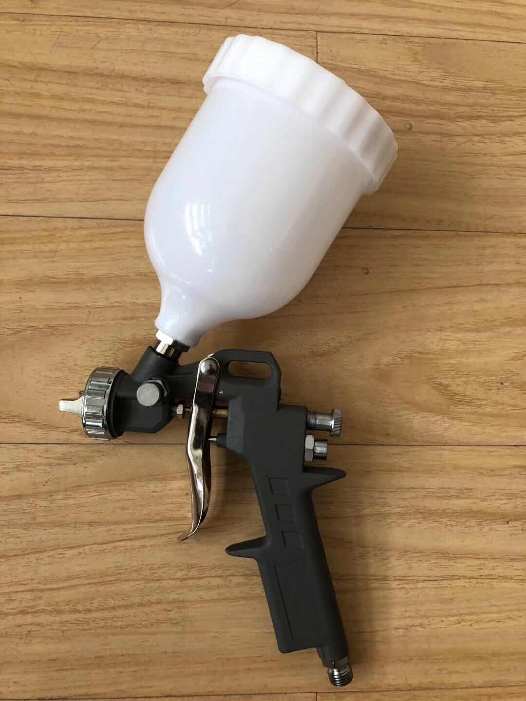 S990塑料壶喷枪油壶喷漆工具家W827气动喷漆枪铝制家具墙面喷涂详情图2