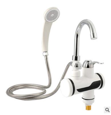 Electric hot water faucet shower head set, digital display three-second hot water faucet shower head, kitchen water heater Specification image