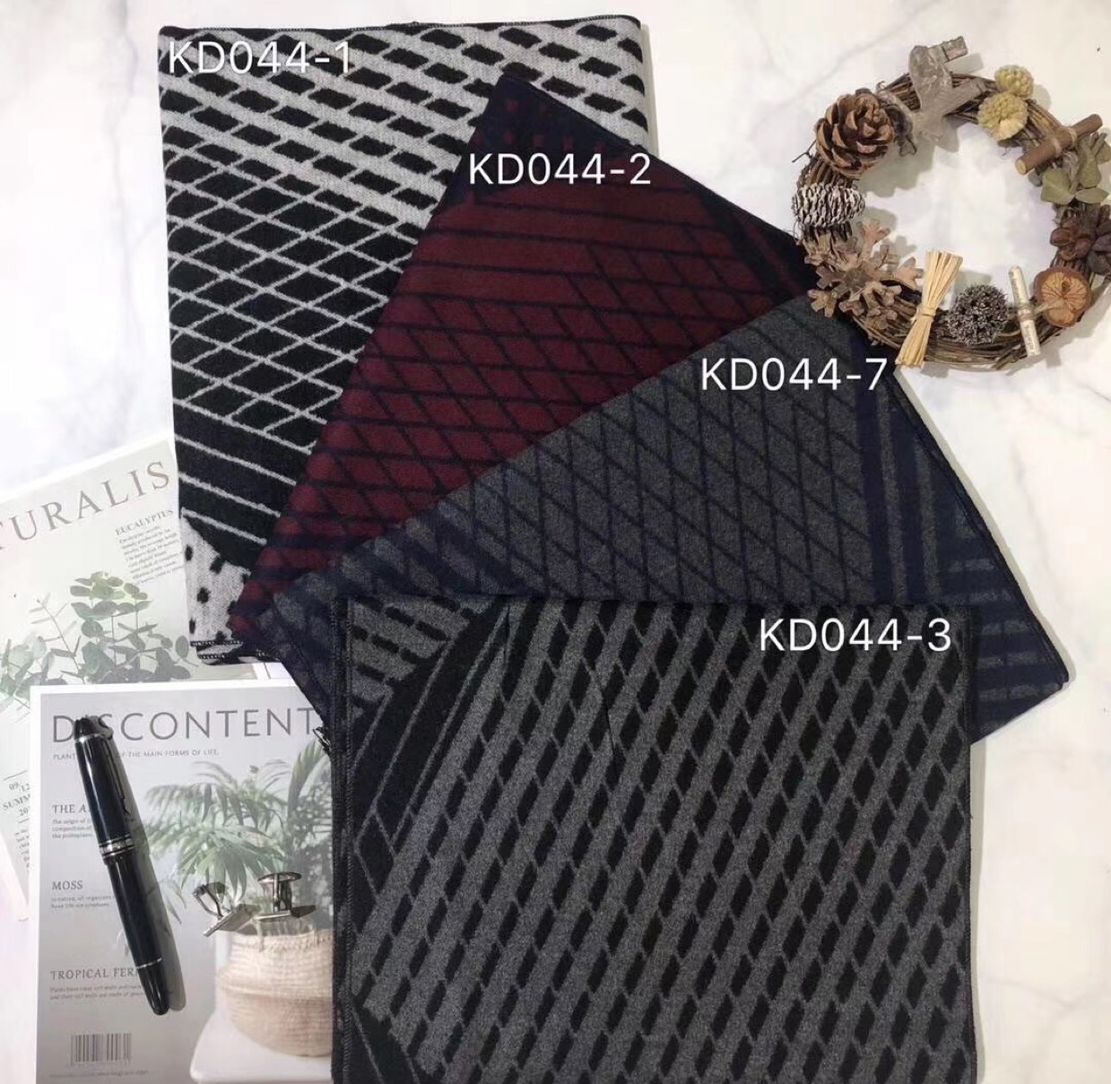 Cotton Men's Scarf ○ 873 Item Picture