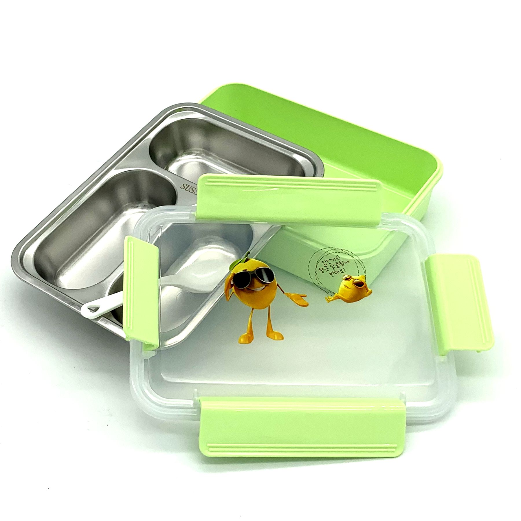 Insulated box for office workers crisper container divider lunchbox for children stainless steel lunchbox with lid for students lunchbox thumbnail