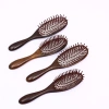 This high-end natural wood, precious wood, and small-leaf red sandalwood needle curling and straightening hair massage meridian airbag comb is the top choice for both gifting and personal use details Picture