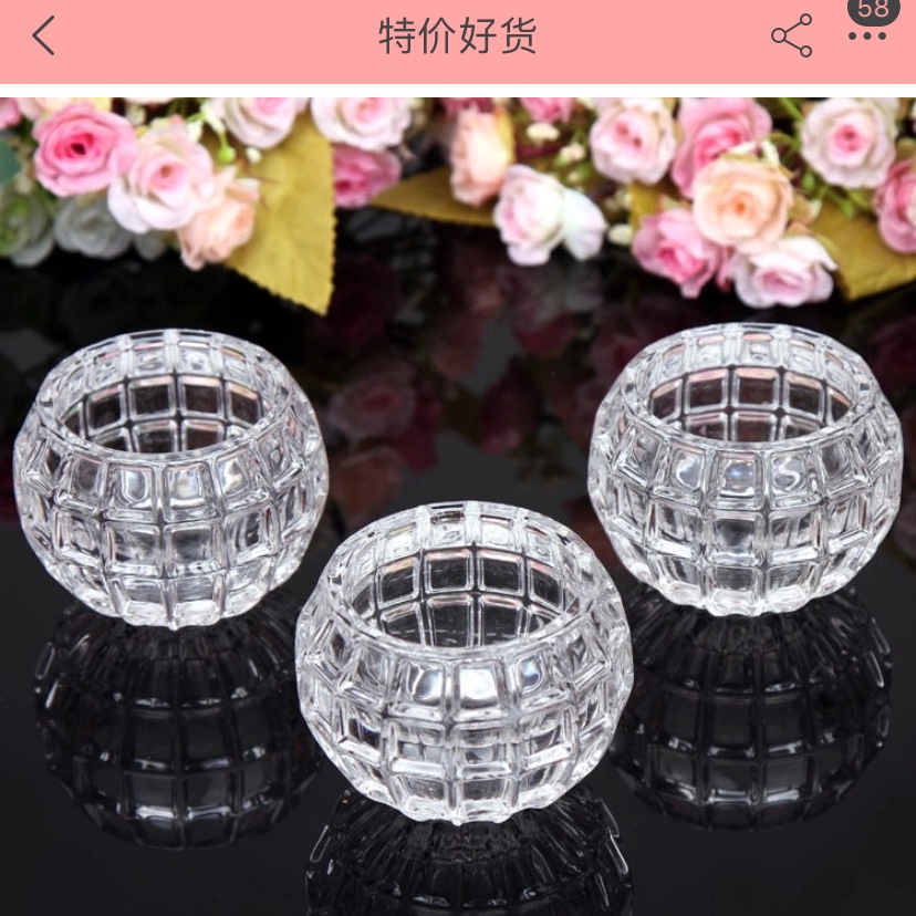 欧式加厚水晶圆球形花瓶透明水培铜钱草绿萝花盆客厅插花玻璃摆件产品图