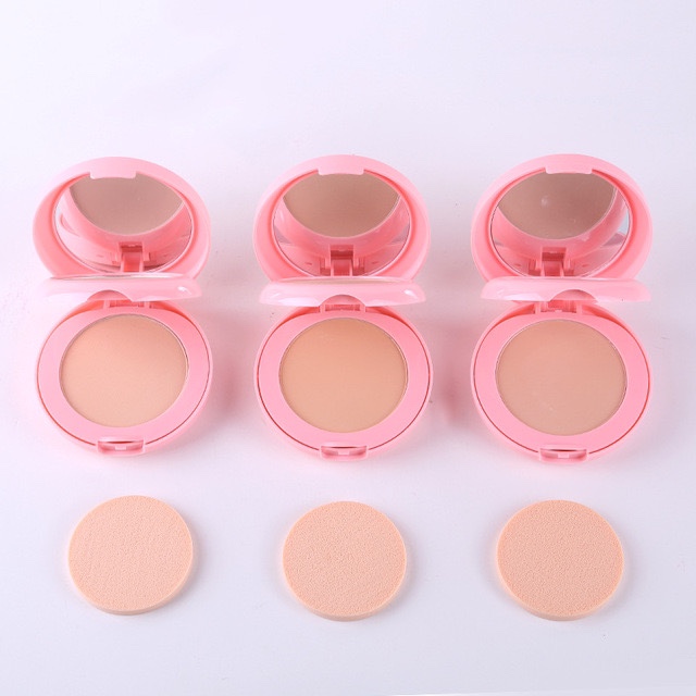 The cross-border makeup brand GLASIDI double-layer powder compact offers long-lasting setting, concealing and oil control Item Picture