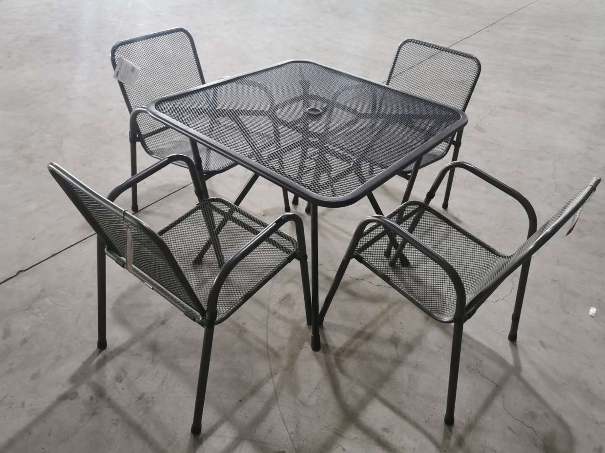 五件套 铁艺餐桌椅图