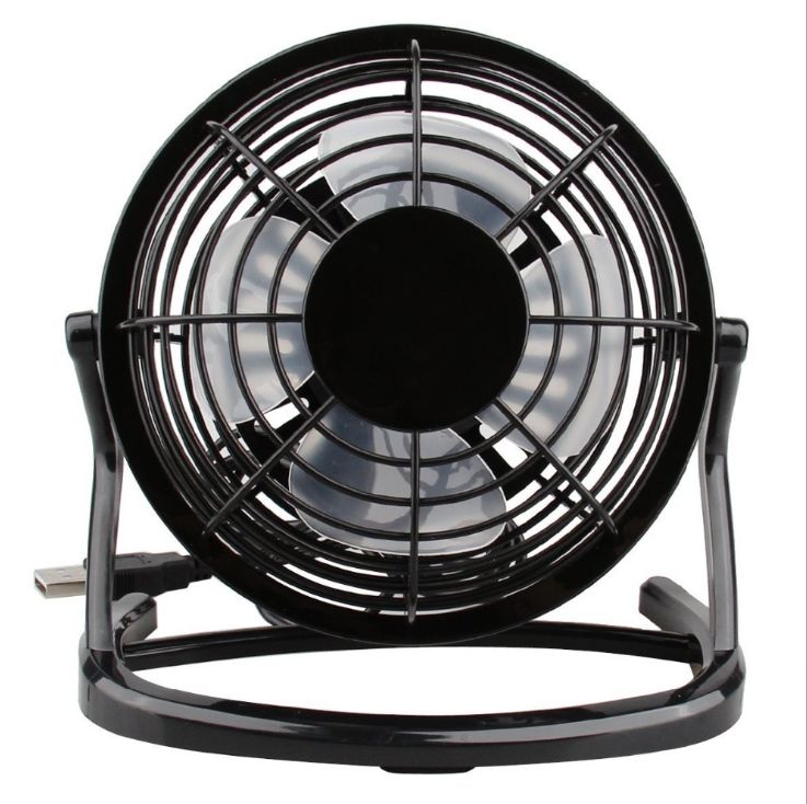 Source factory sells 4-inch plastic desktop small fan mini USB fan at a low price Specification drawing