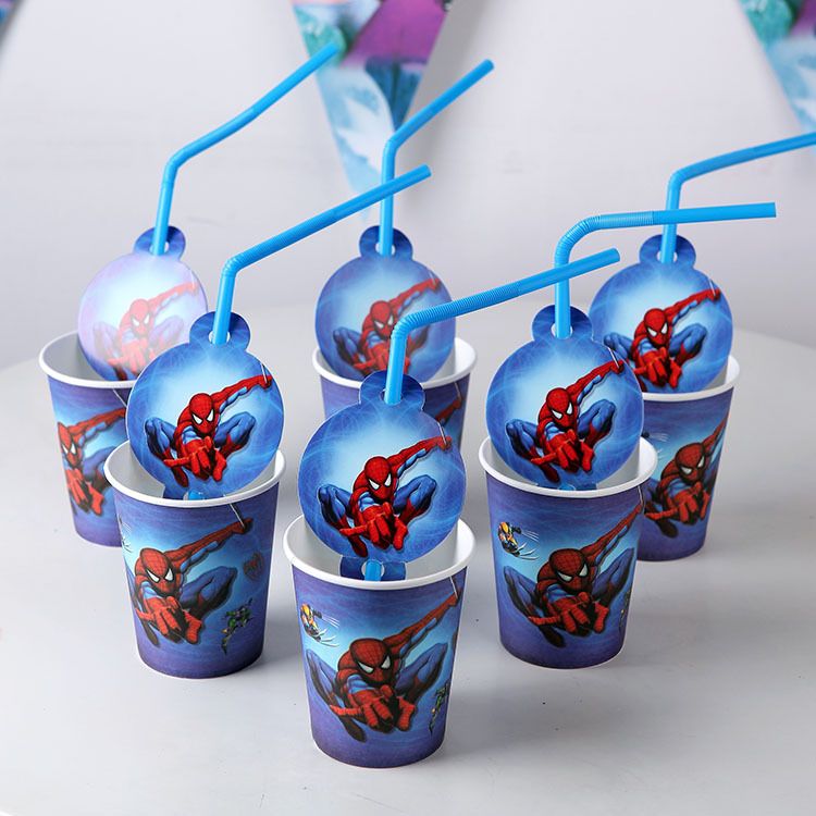 A013复仇者联盟Avengers儿童生日节日气氛派对动画卡通图案纸杯详情图9
