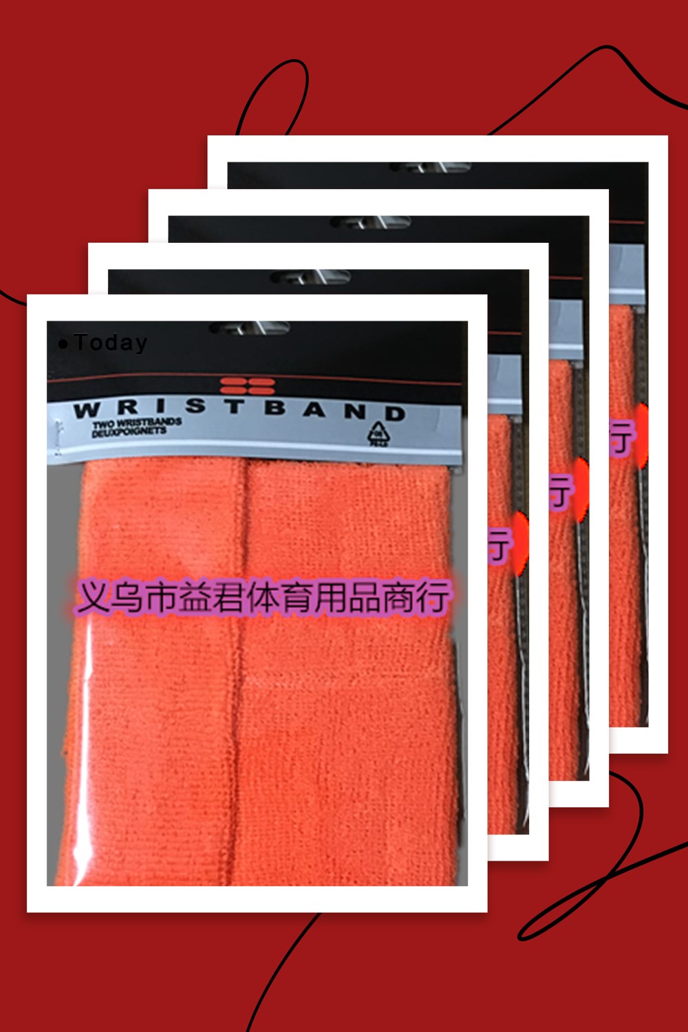 厂家直销头腕巾套装运动护腕头巾头带吸汗护头护腕细节图