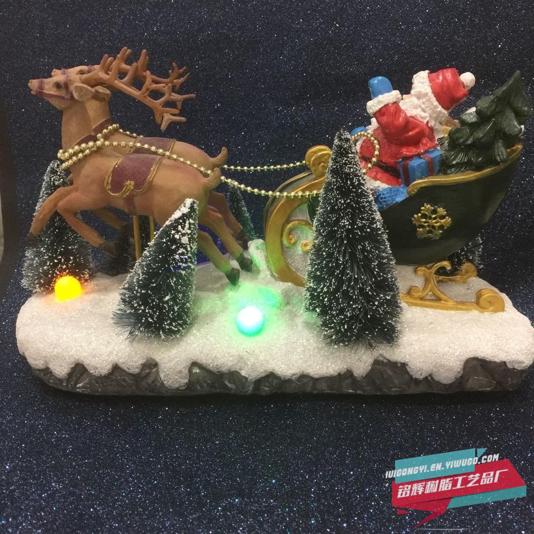 Christmas church handicrafts, ornaments, creative furniture, electric music, small house decorations, LED European-style ornaments